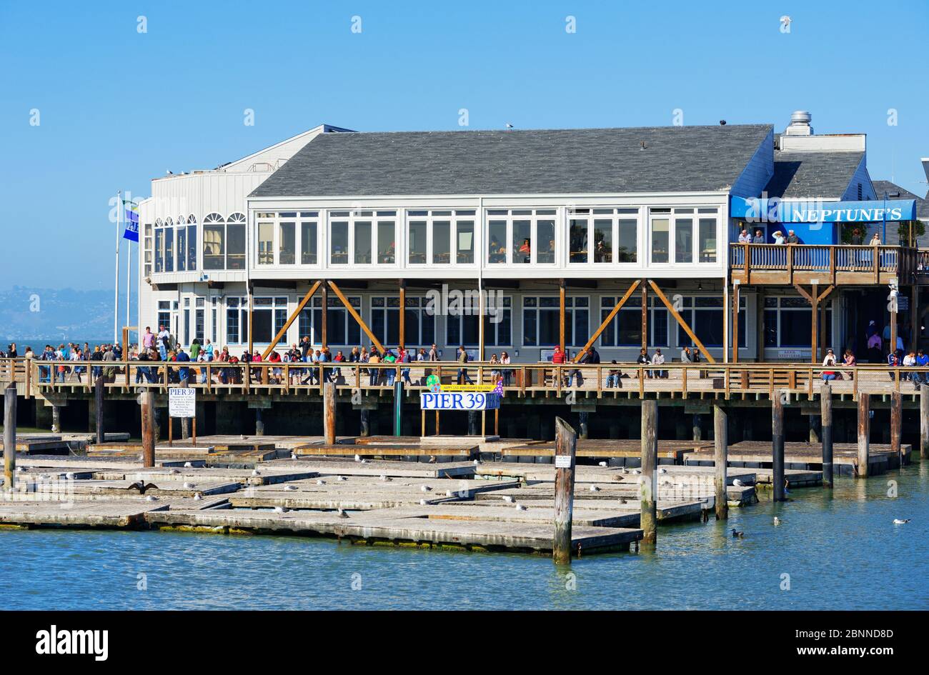 Pier 39, Fisherman's Wharf, San Francisco, California, USA Stock Photo
