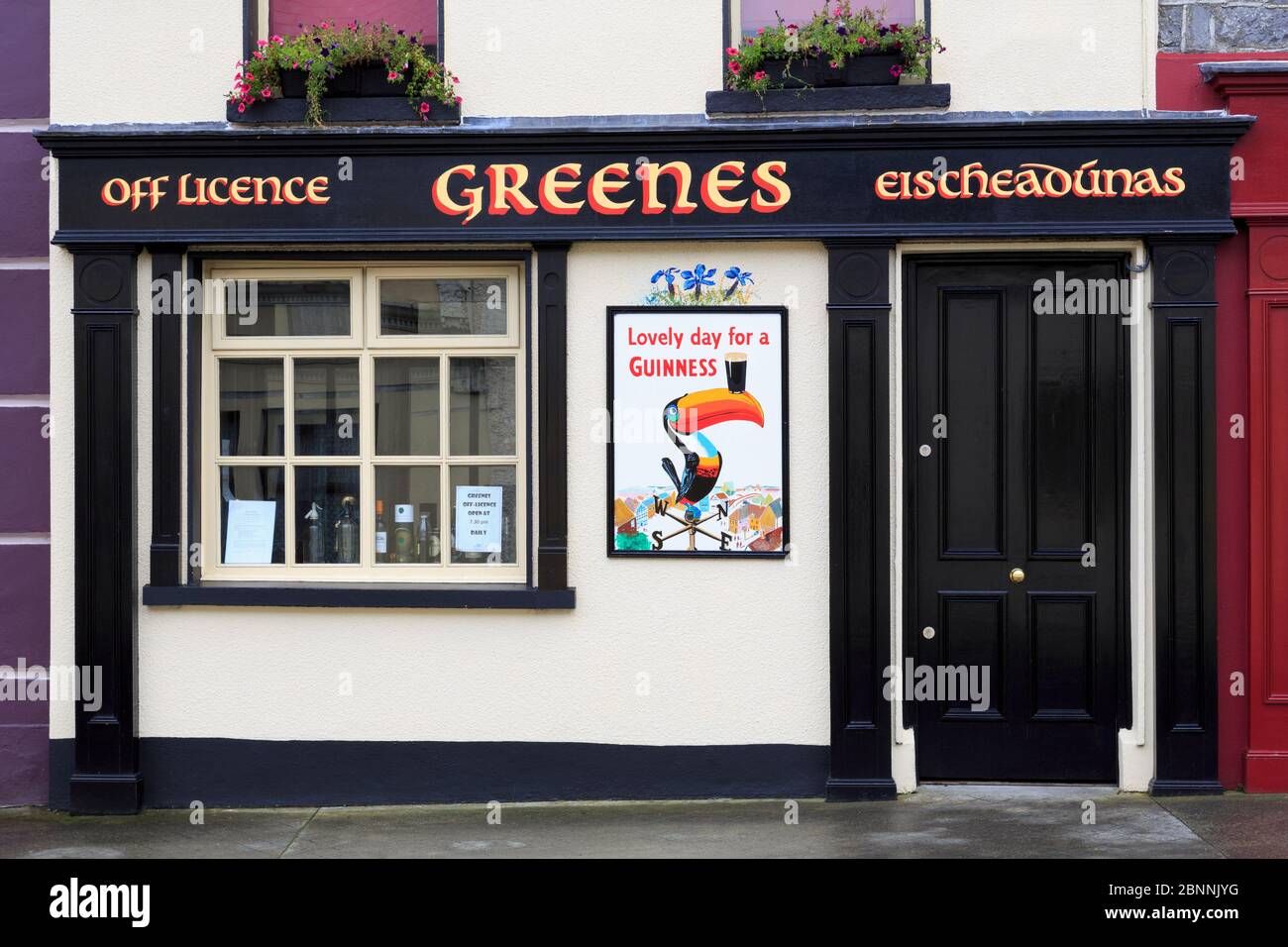 Greenes Pub in Ballyvaughan Town,County Clare,Munster,Ireland,Europe Stock Photo