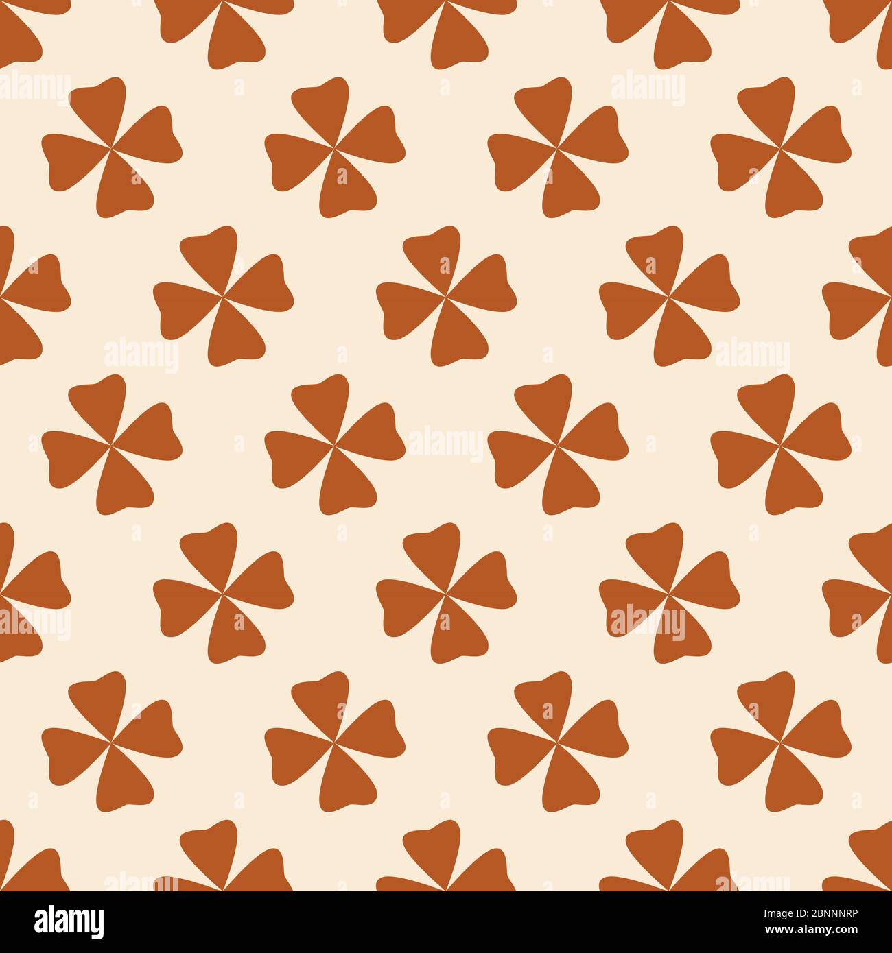 Vintage abstract ornament floral vector pattern background. Light orange and cream white. Stock Vector