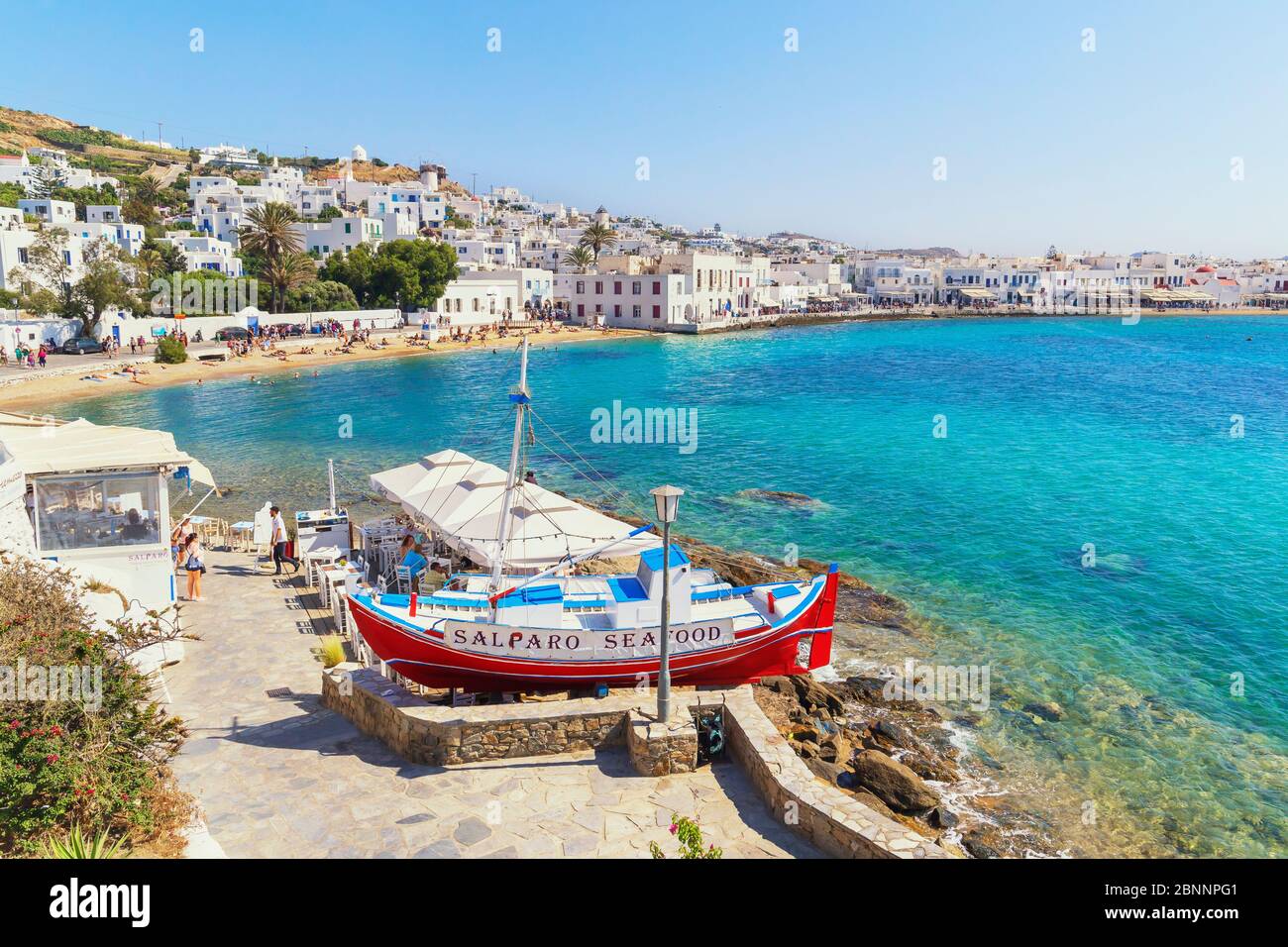 Mykonos Town, Mykonos, Cyclades Islands, Greece Stock Photo