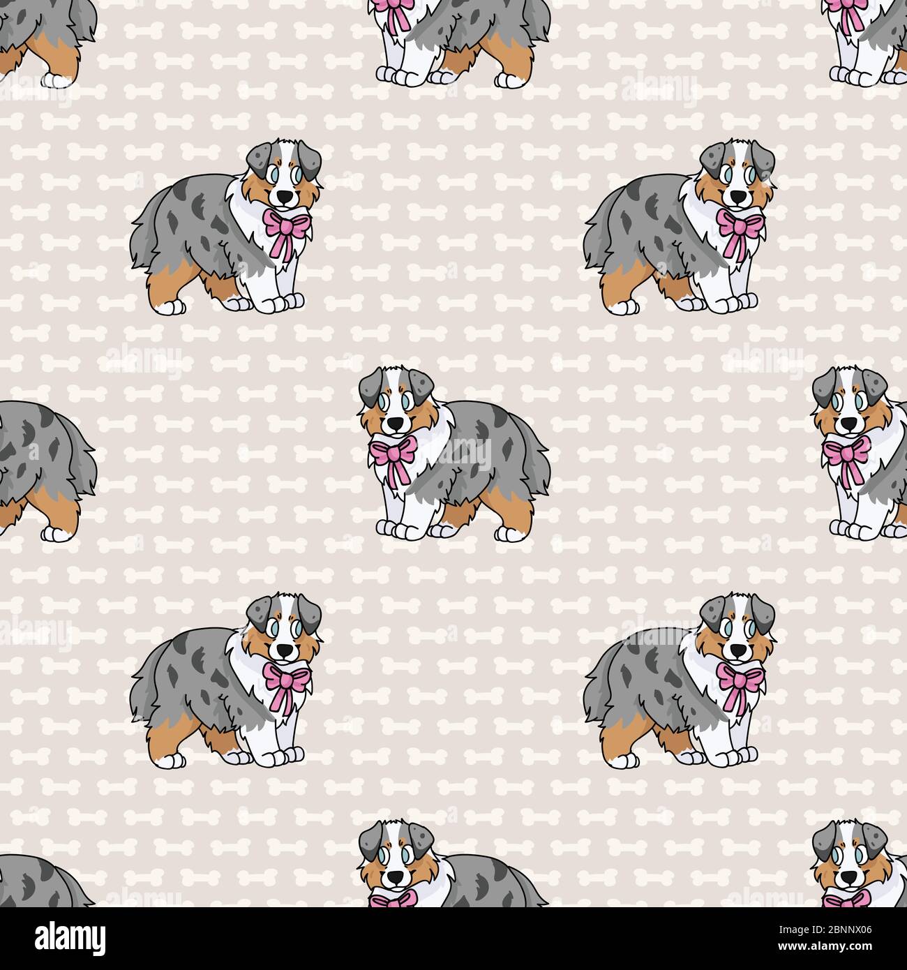 pattern white aussie