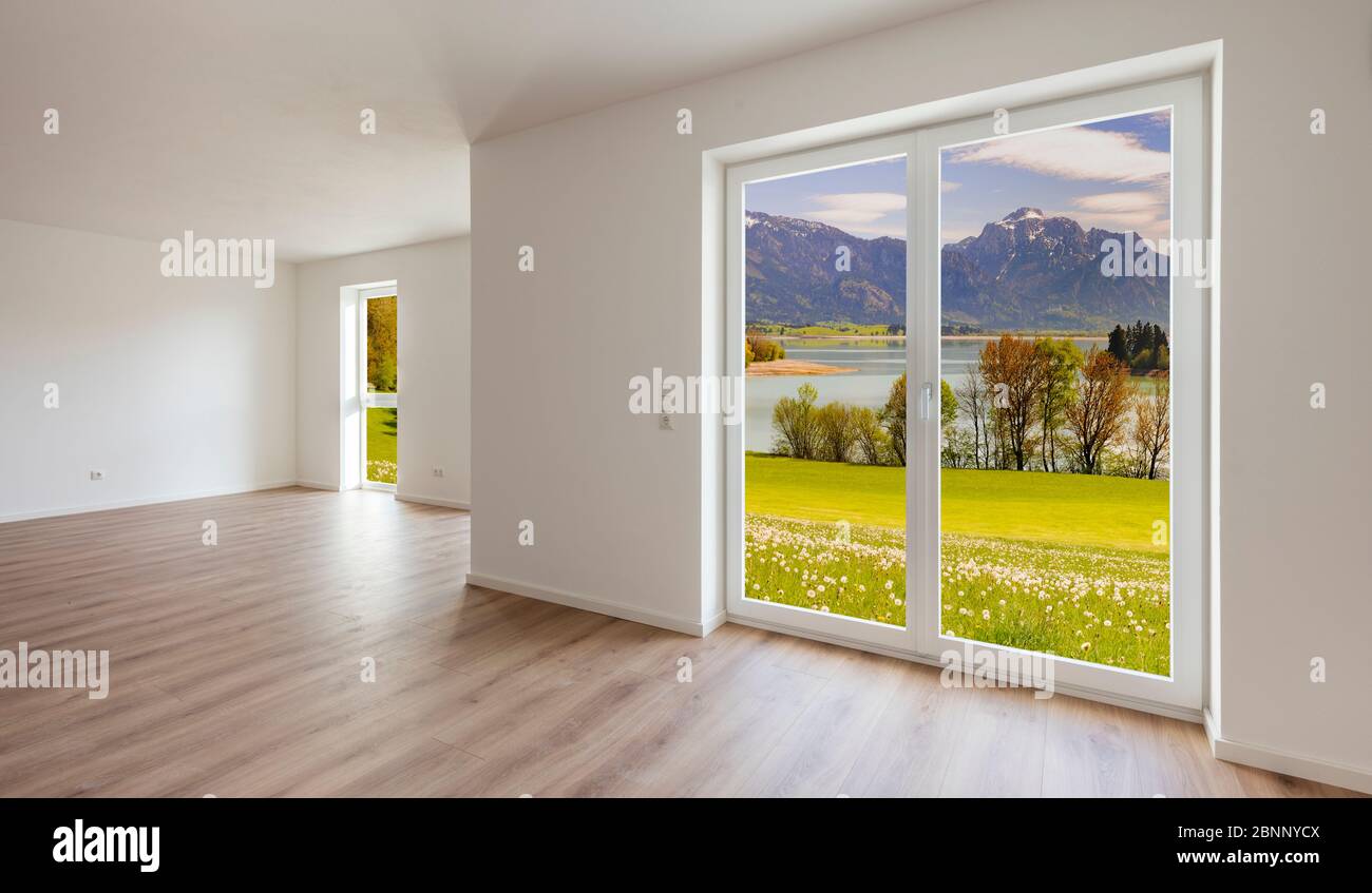 Picture of New apartment with a clear view of nature hi-res stock photography and ...