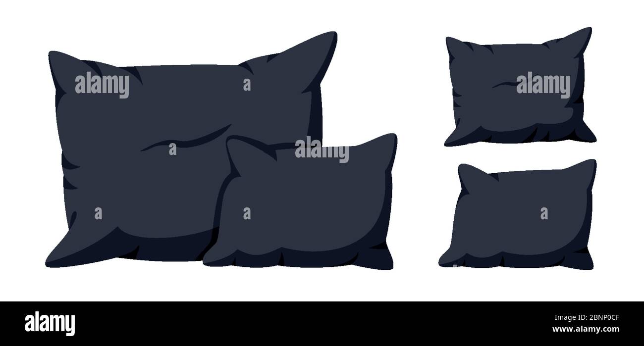 black square pillows