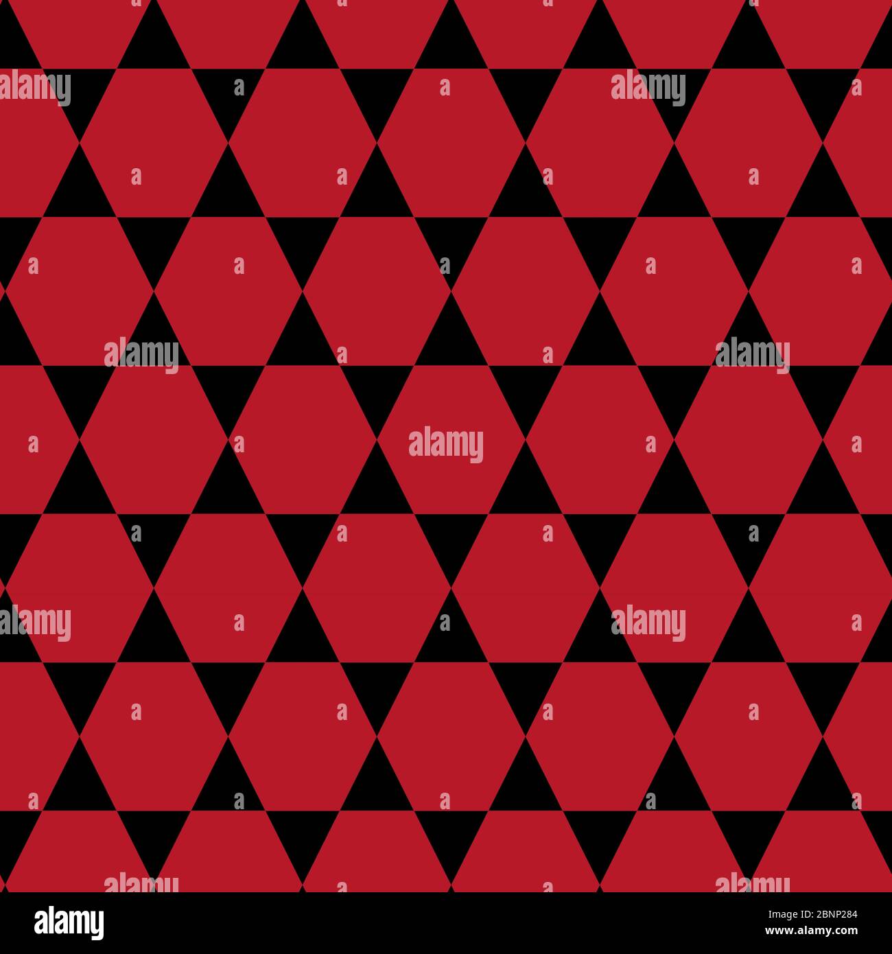 Modern geometric hexagonal seamless star background pattern vector. Red, black. Perfect for background, backdrop, banner, poster, fabric and wallpaper Stock Vector