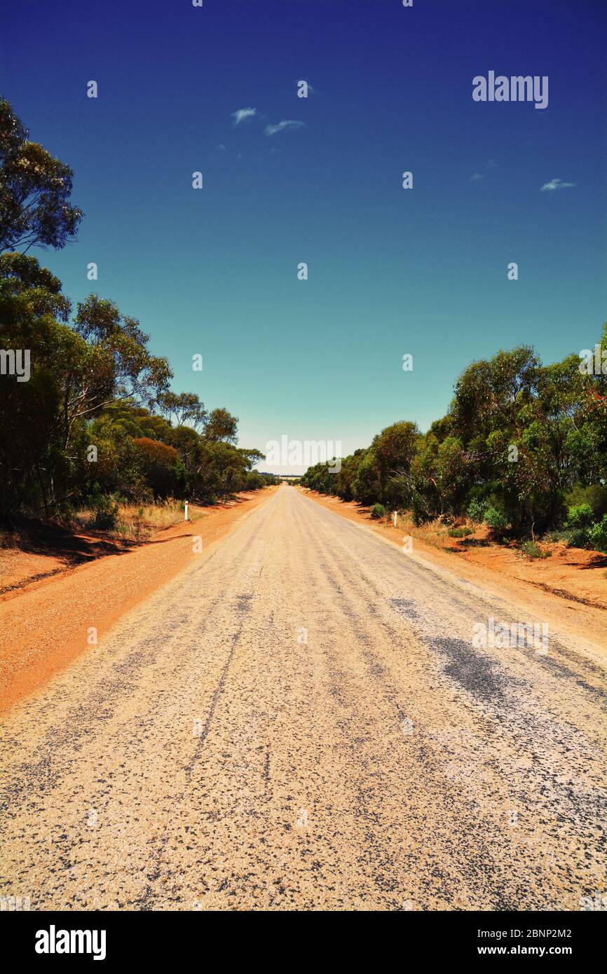 dirt road in outback Australia Stock Photo