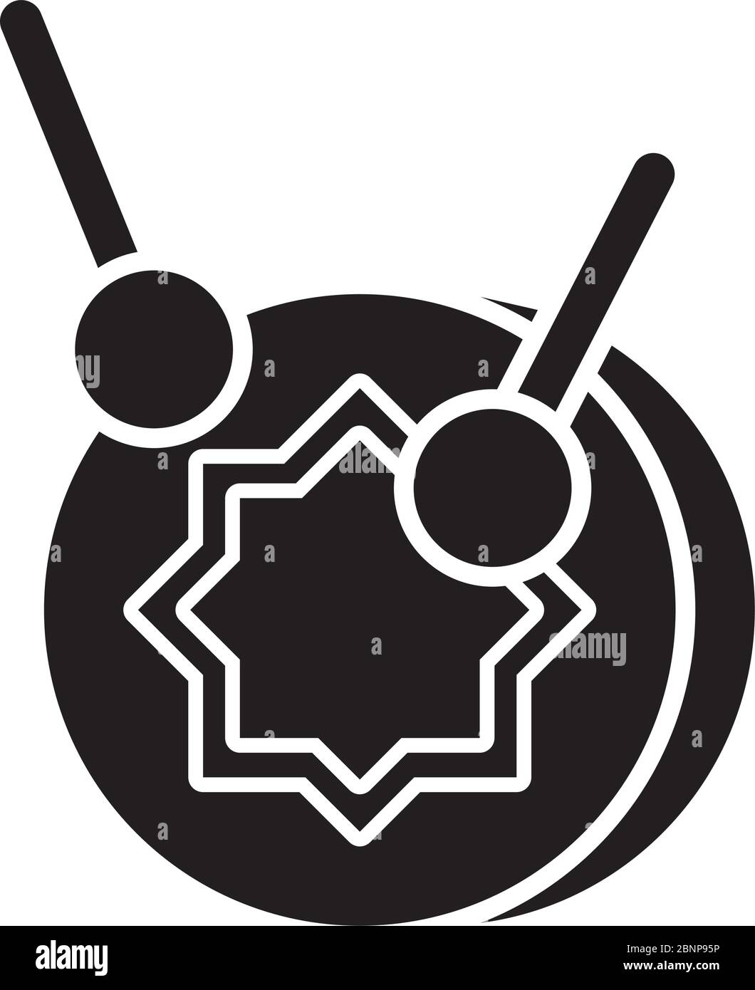 drum instrument line style icon Stock Vector Image & Art - Alamy