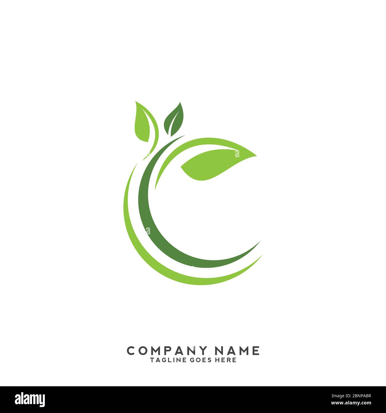 Eco icon green leaf vector illustration isolated. Stock Vector