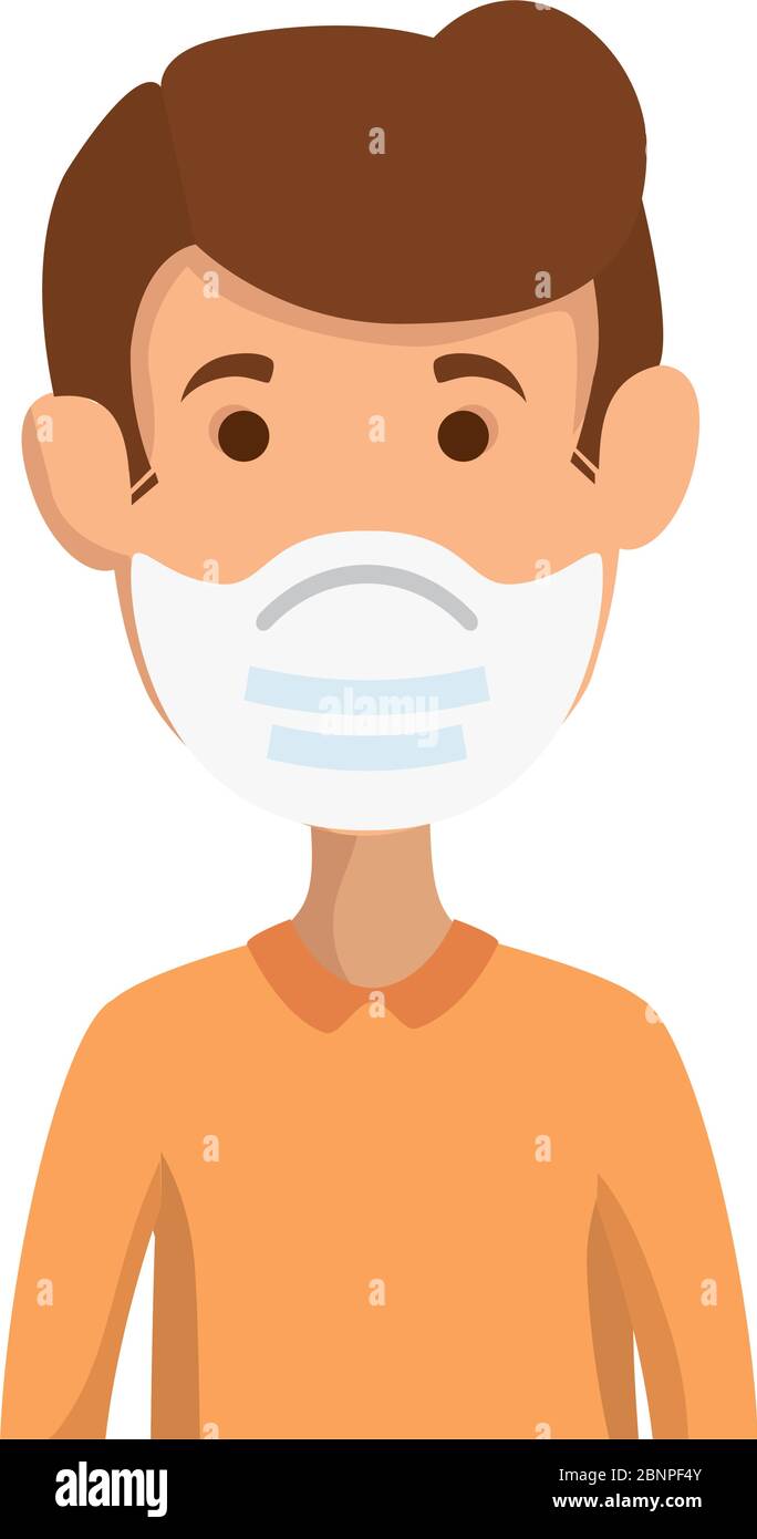 man using face mask isolated icon Stock Vector Image & Art - Alamy