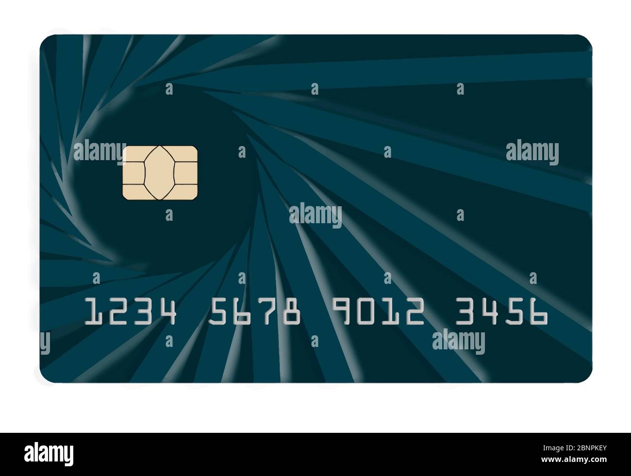 Here is a generic credit card or debit card Stock Vector