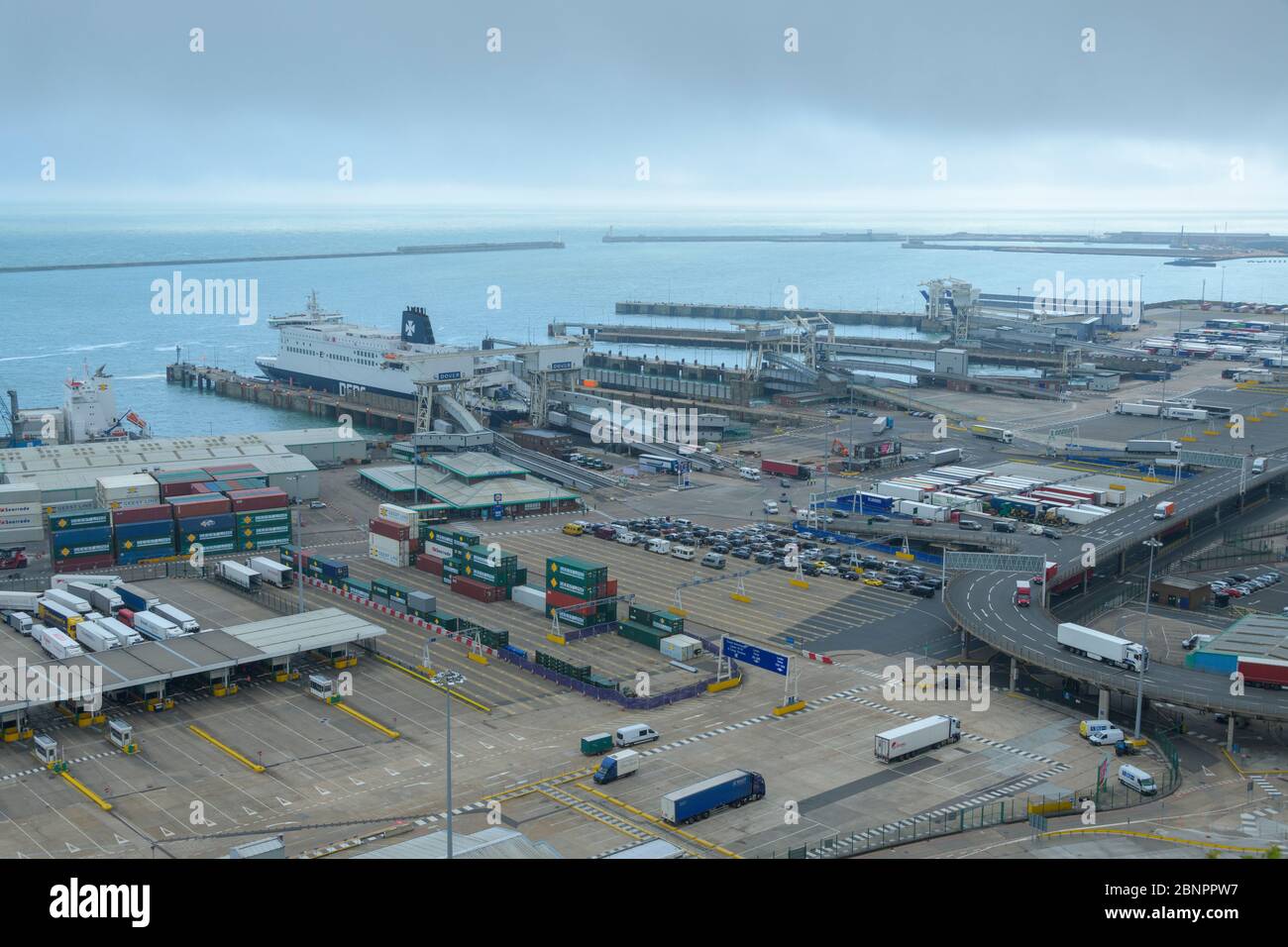 Ferry port, Dover, Kent, South East England, England, United Kingdom, Europe Stock Photo