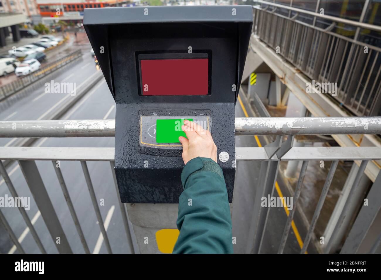 Smartcard ticketing system for public transport services Stock Photo