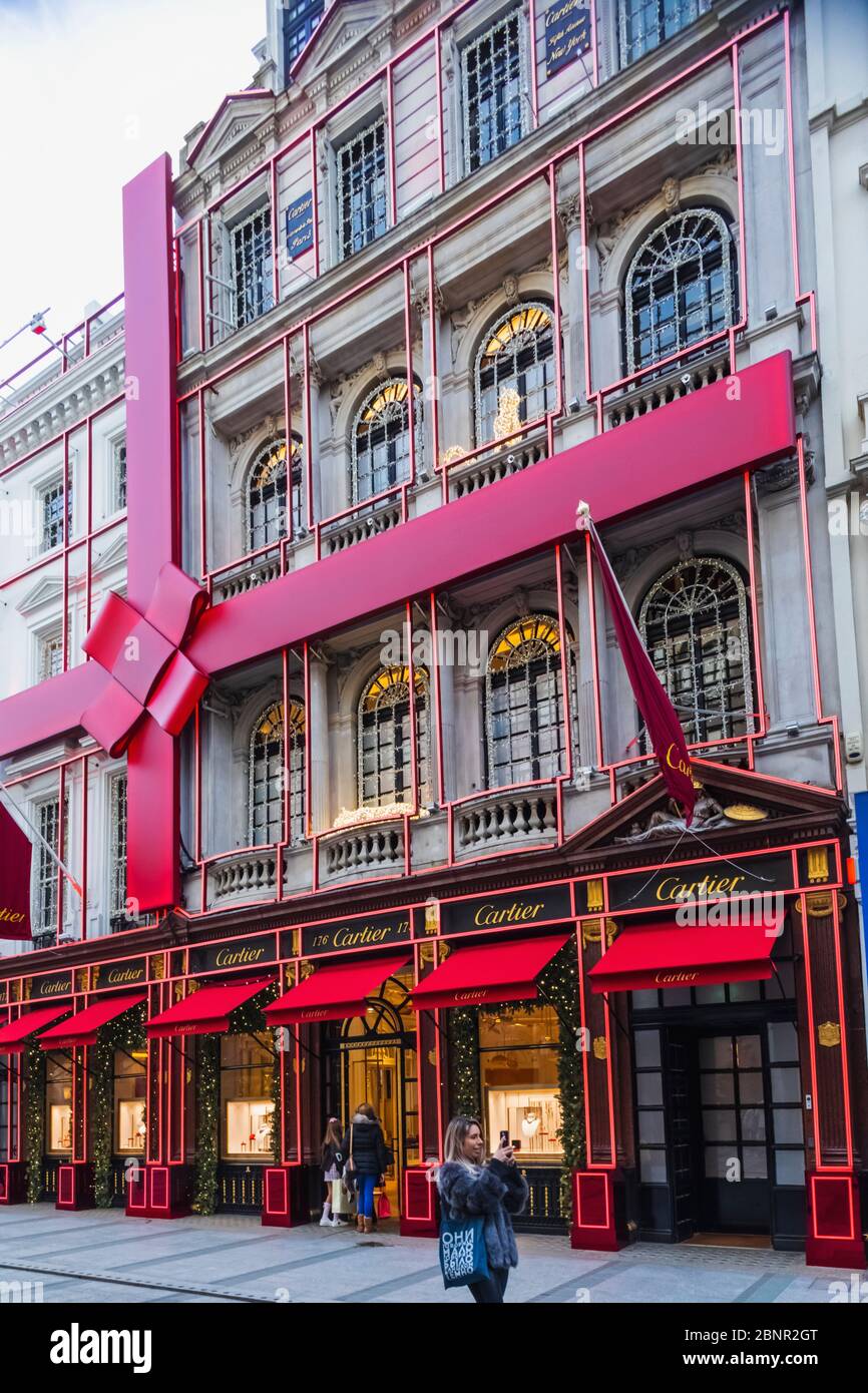 Cartier store at Christmas, London