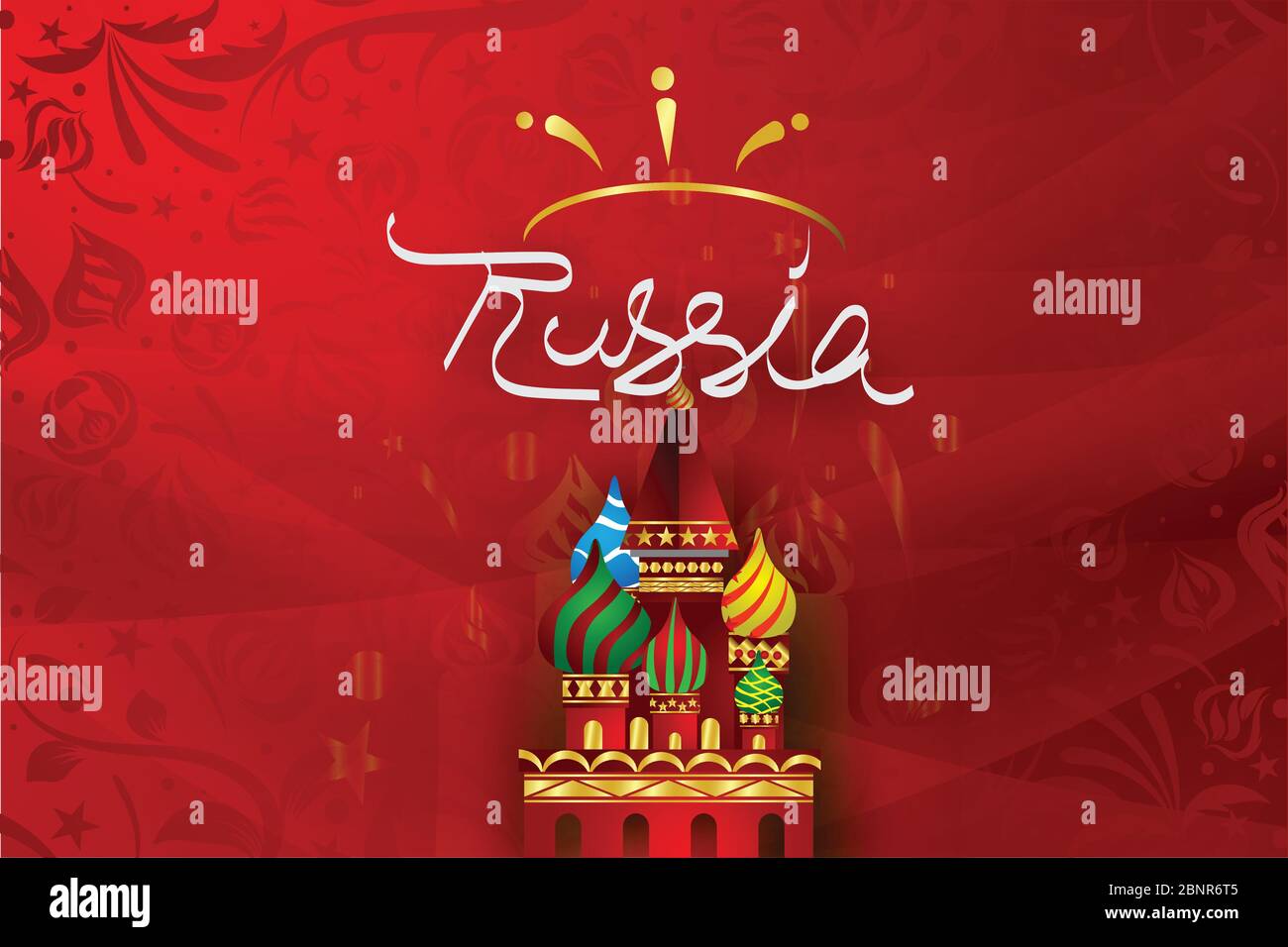 Paper art of Russian with modern and traditional elements, Vector ...