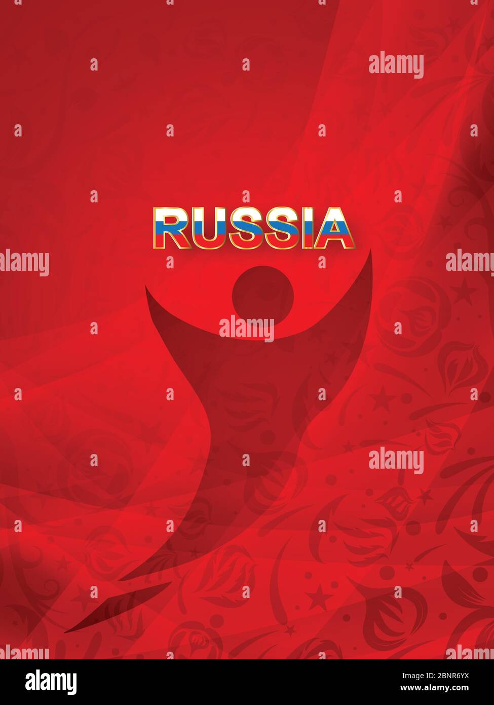 Paper art of Russian with modern and traditional elements, Vector ...