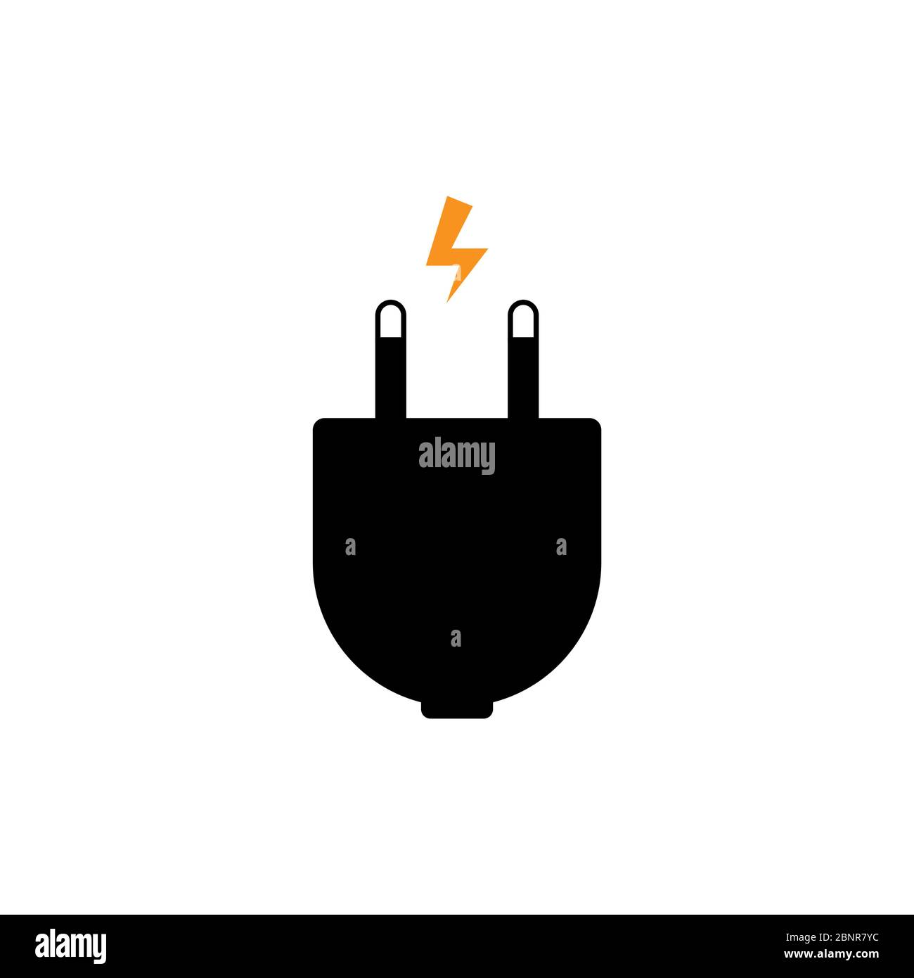 Electric plug vector graphic design illustration Stock Vector