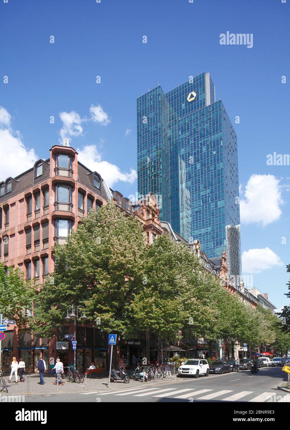 Gallileo skyscraper, Kaiserstrasse, financial district, Frankfurt am Main, Hesse, Germany, Europe Stock Photo