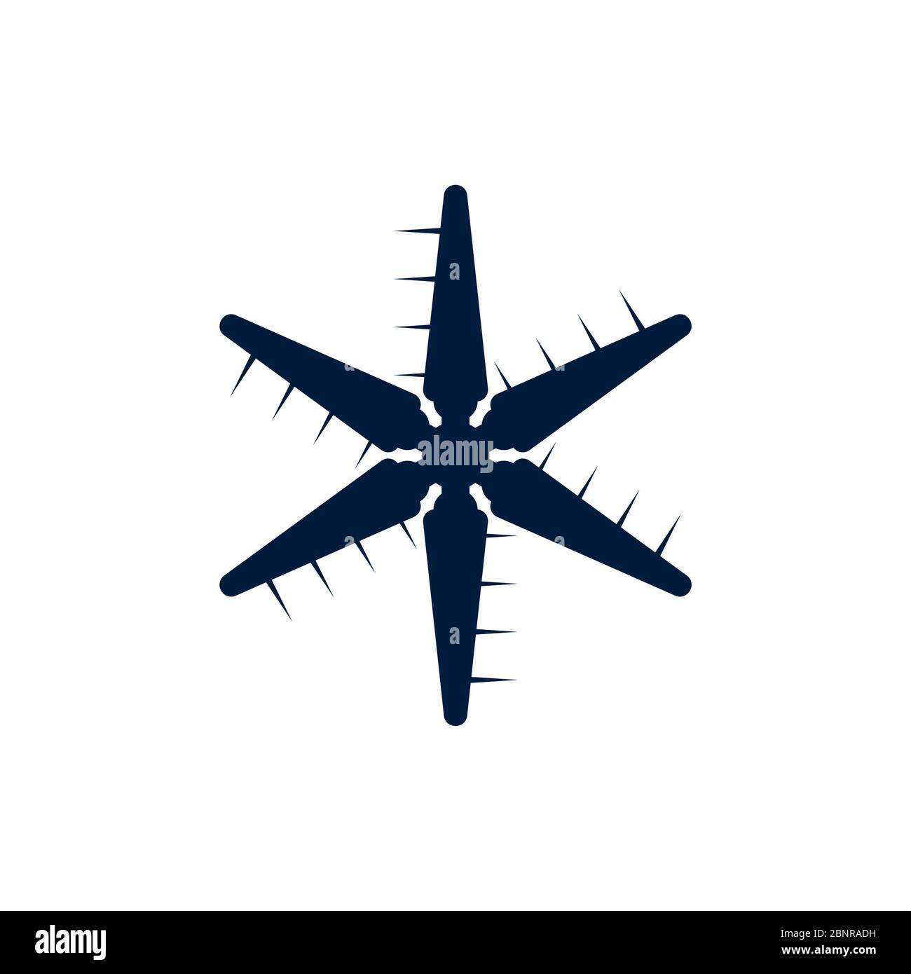 Windmill vector graphic design illustration Stock Vector