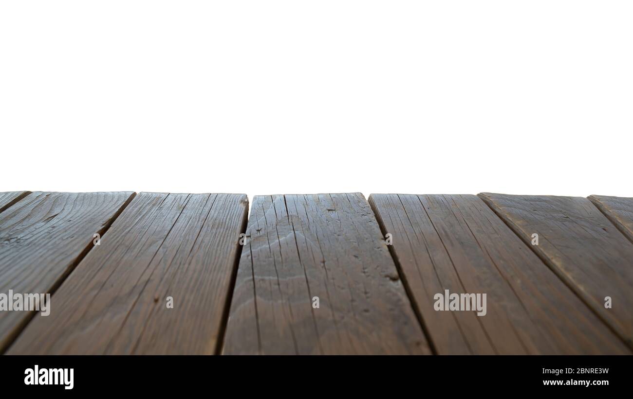 Wood Shelf Table isolated on white background Stock Photo - Alamy