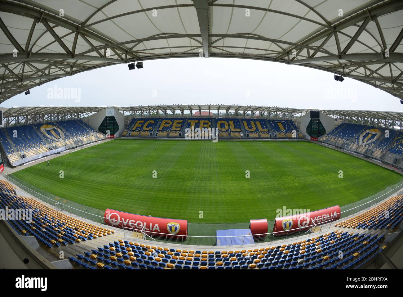 Ilie Oana Stadium , Ploiesti , Romania Stock Photo