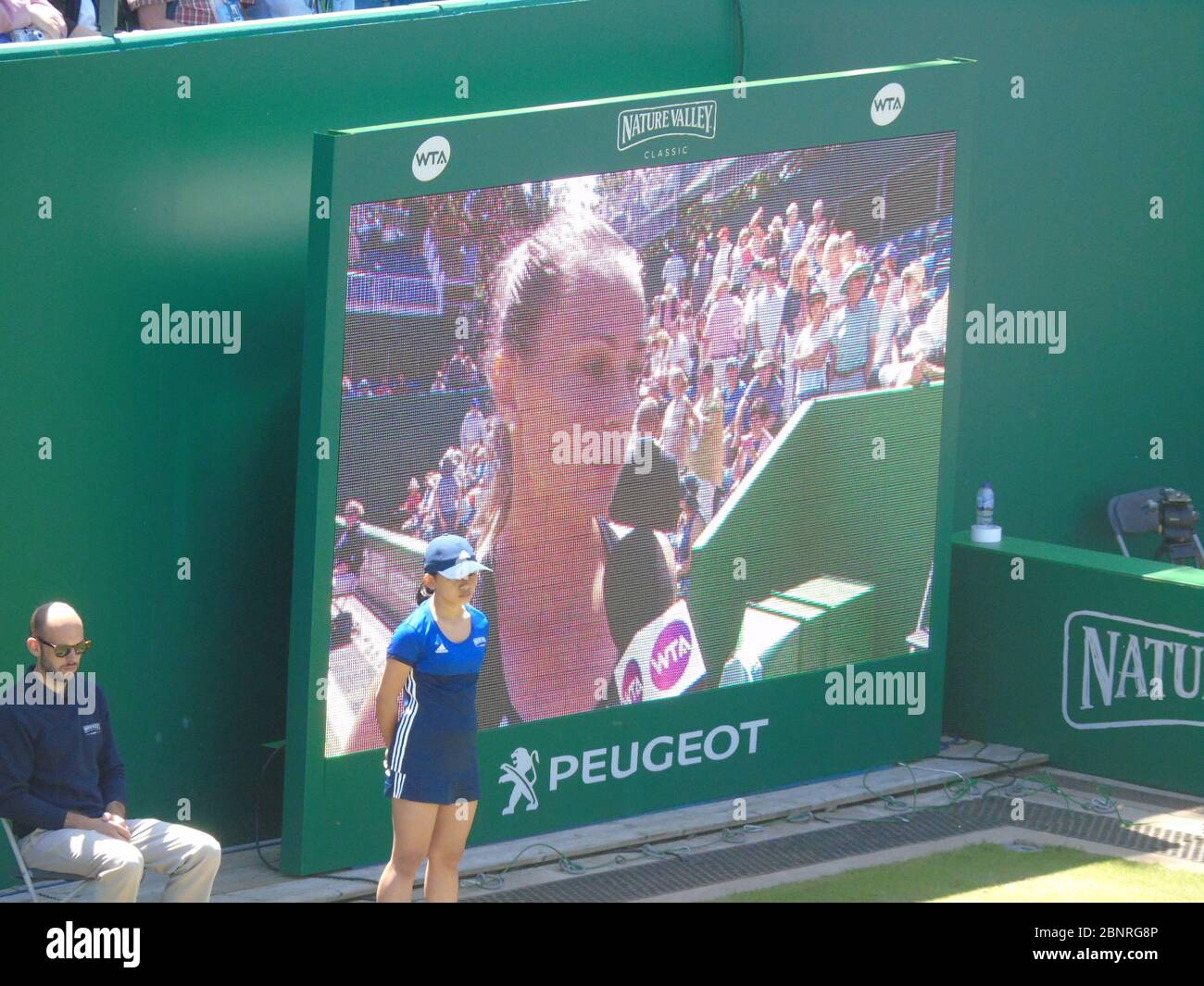 The Slovak female tennis player Magdalena Rybarikova on the large