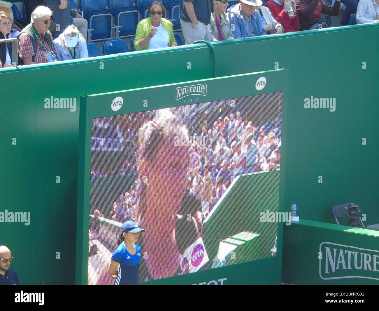 The Slovak female tennis player Magdalena Rybarikova on the large