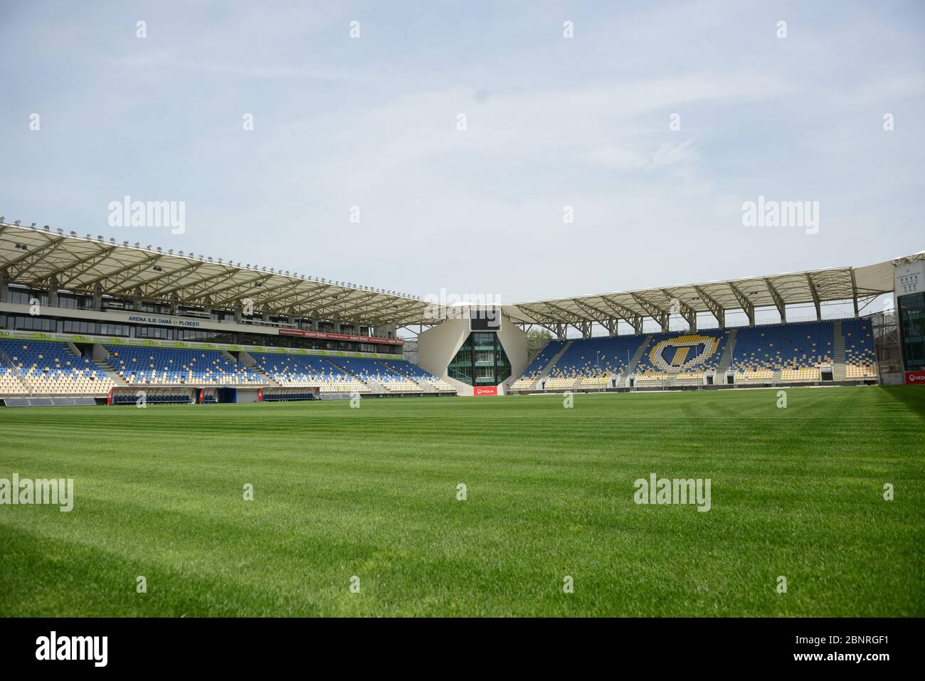 Ilie Oana Stadium , Ploiesti , Romania Stock Photo