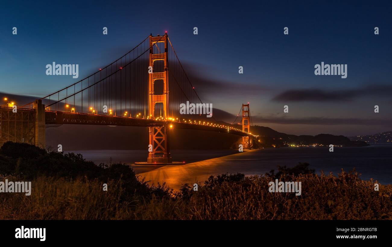 USA, California, San Francisco, Golden Gate Bridge Stock Photo