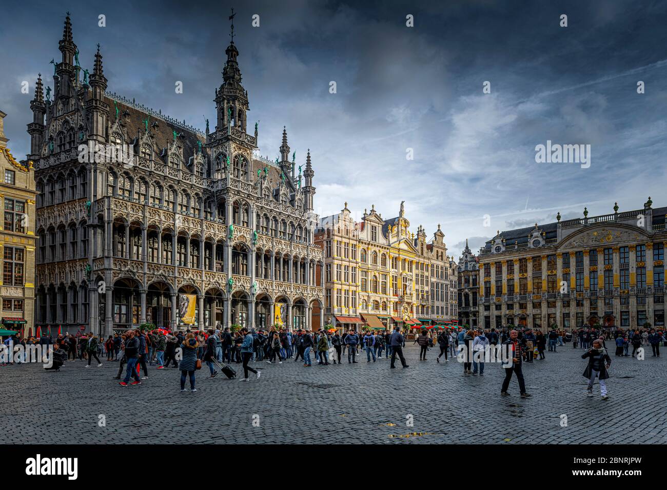 Europe, Belgium, Brussels, City, Downtown, Great Square, City Museum Stock Photo