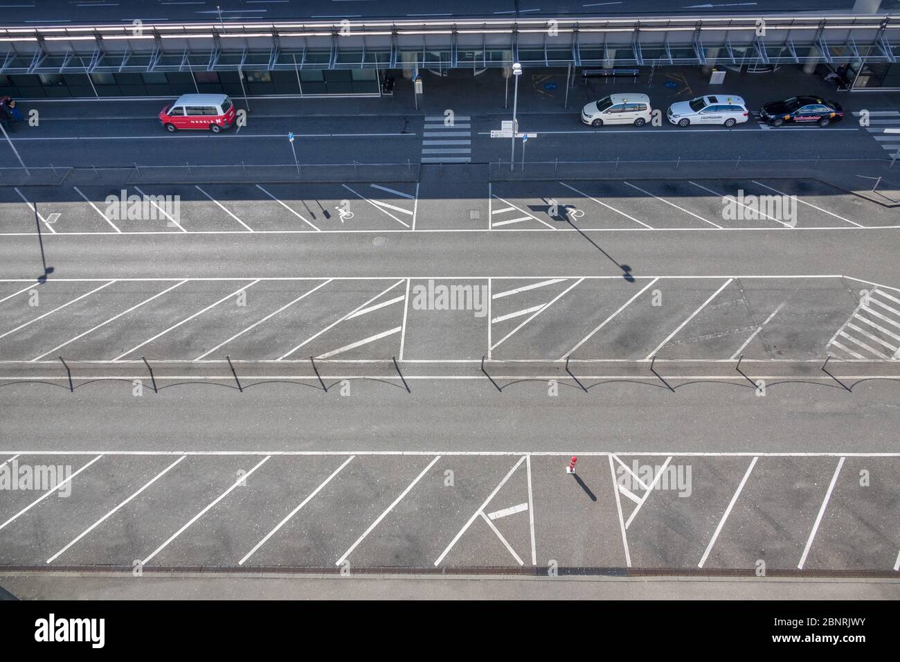 Germany, Baden-Wuerttemberg, Stuttgart Airport, no public traffic due to the corona crisis Stock Photo