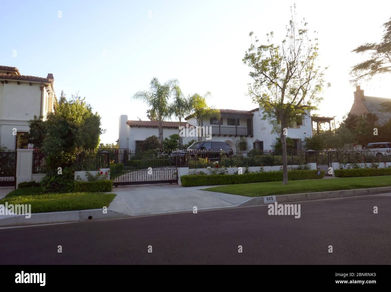 Beverly Hills, California, USA 15th May 2020 A general view of atmosphere of site of Howard Hughe's 1946 XF-11 plane crash at 805 N.Linden Drive on May 15, 2020 in Beverly Hills, California, USA. Photo by Barry King/Alamy Stock Photo Stock Photo