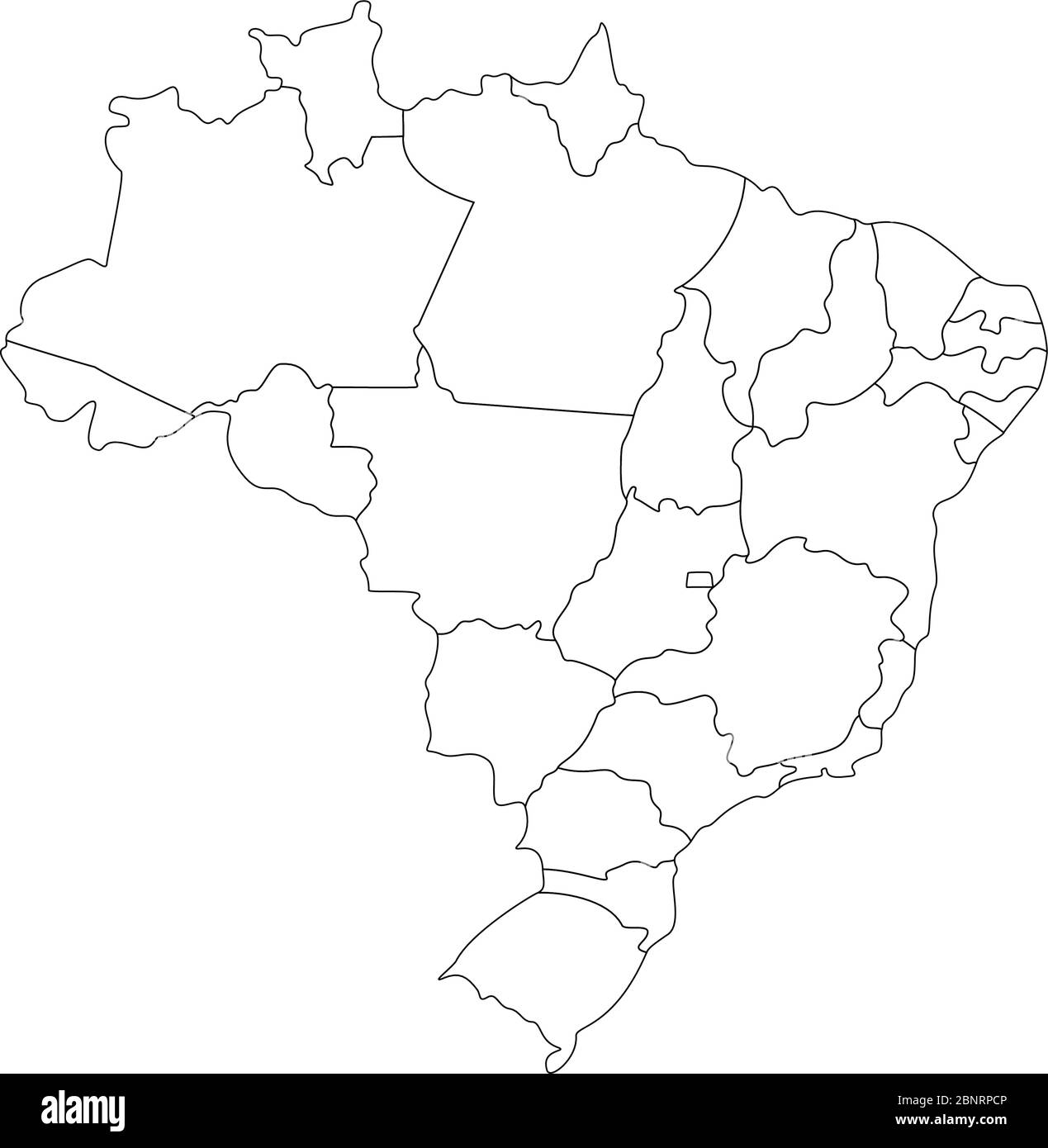 brazil map black and white