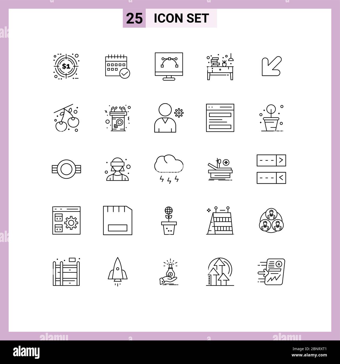 Event desk Stock Vector Images - Alamy
