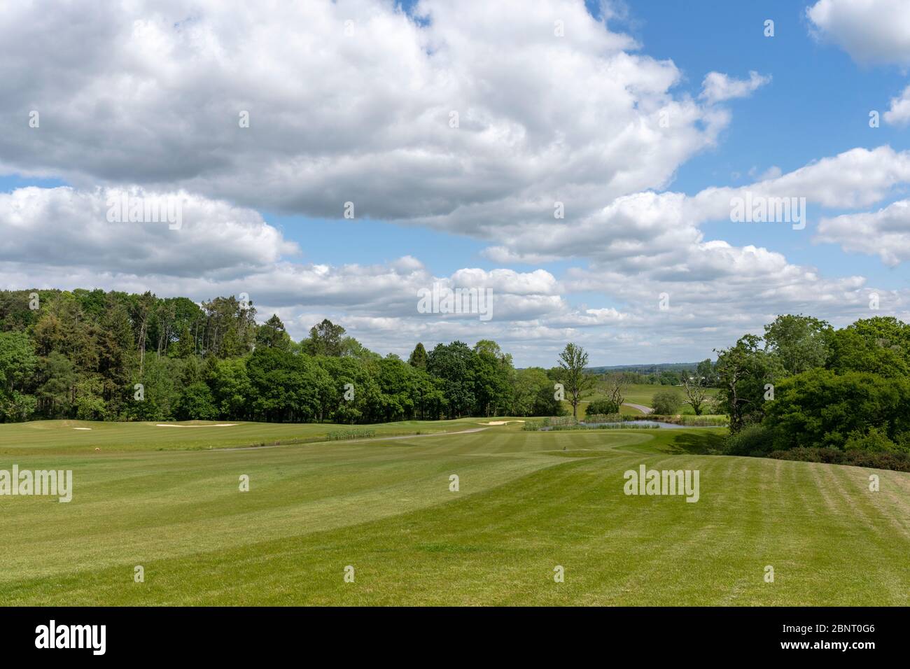 View of fairway and Hampshire landscape in the background at Boundary