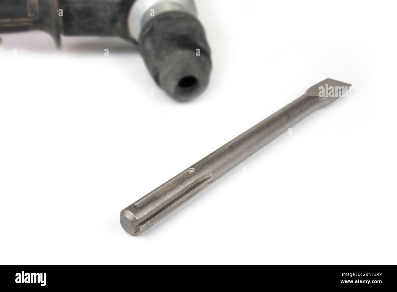 Chisel SDS max on heavy duty drill Stock Photo