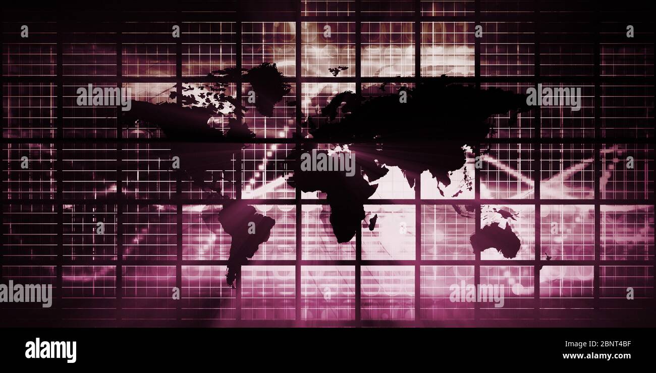 Global Company Presentation Background as a Concept Stock Photo