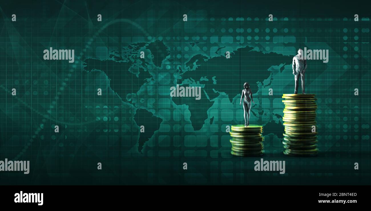 Income Inequality for Economic and Social Challenges Concept Stock Photo