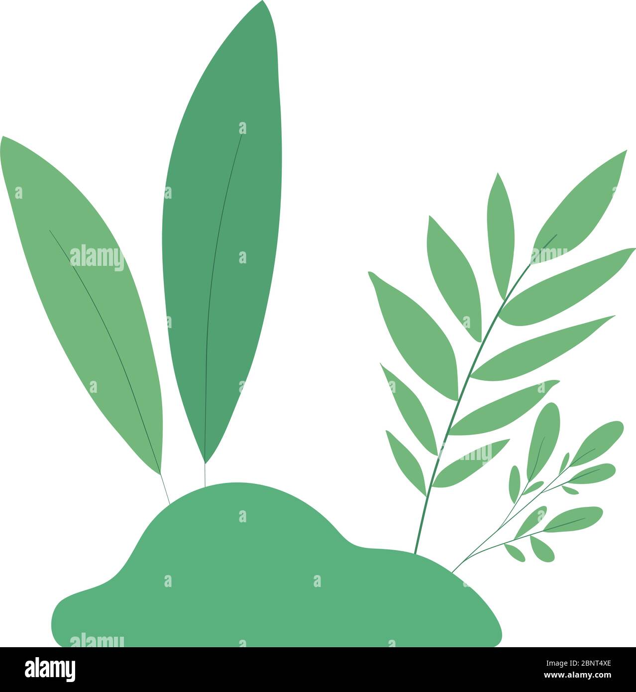Isolated green leaves vector design Stock Vector Image & Art - Alamy