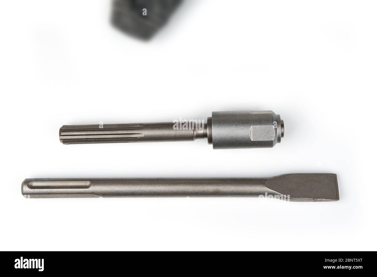 Adapter for sds drill on hammer heavy duty machine. Stock Photo
