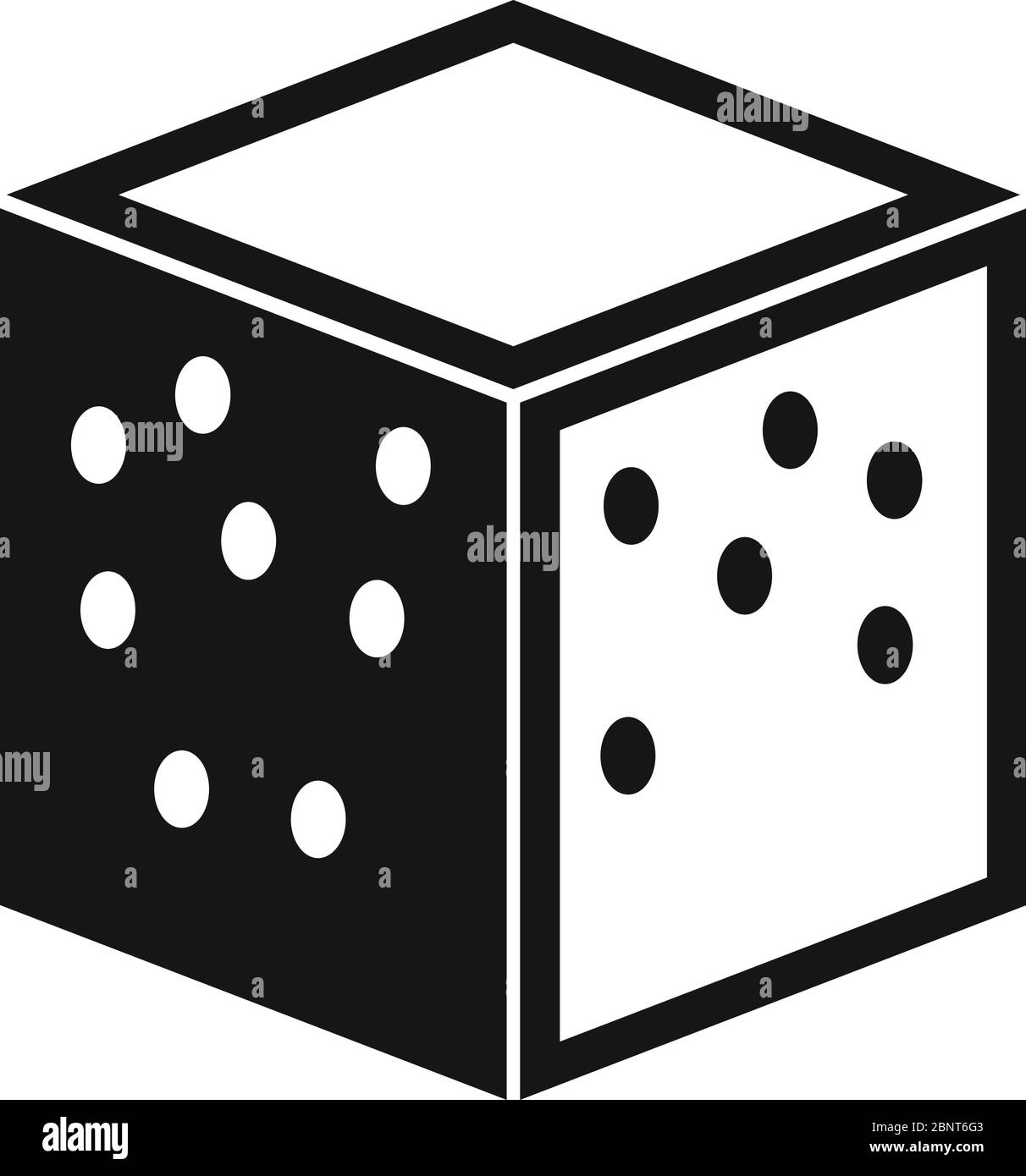 Sugar cube icon. Simple illustration of sugar cube vector icon for web