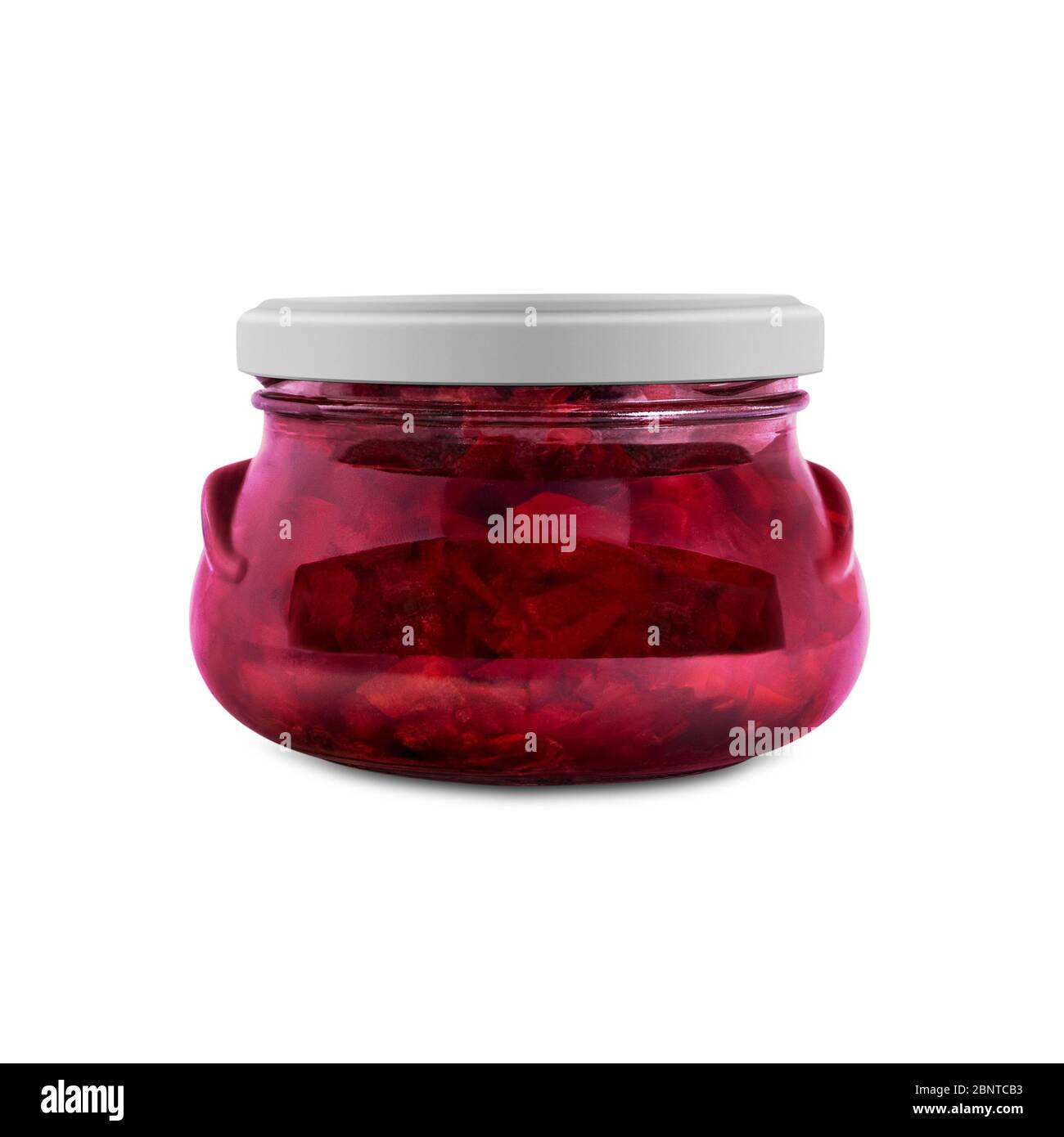 jam in a glass jar isolated on white background Stock Photo - Alamy