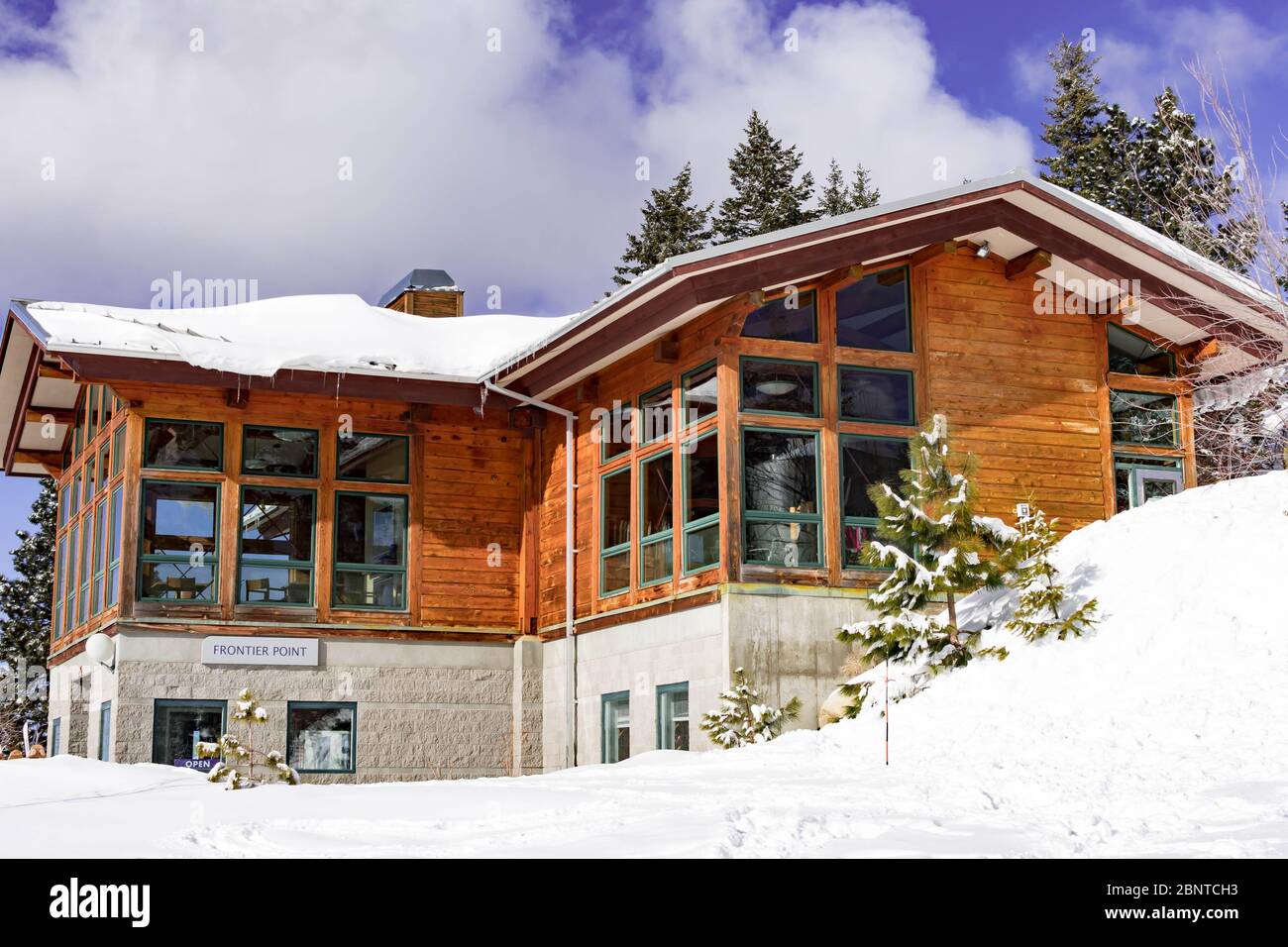 Frontier Point Lodge & Nordic Center - Bogus Basin, Boise Idaho USA, March 30, 2020 Stock Photo