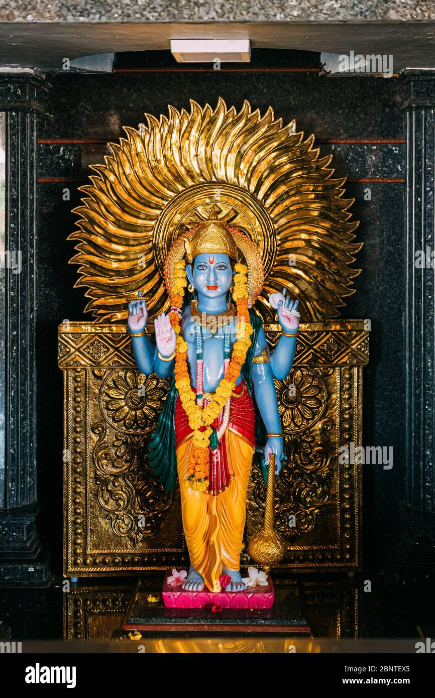 Mapusa, Goa, India - February 19, 2020: Shiva Statue In The Shri Dev Bodgeshwar Sansthan Temple. It Has A Shrine Which Is Dedicated To Kanakeshwar Bab Stock Photo