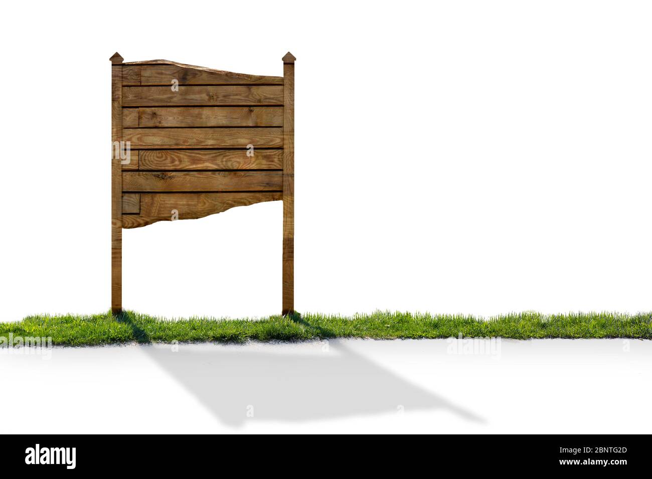 Big blank wooden billboard in isolated backround Stock Photo - Alamy