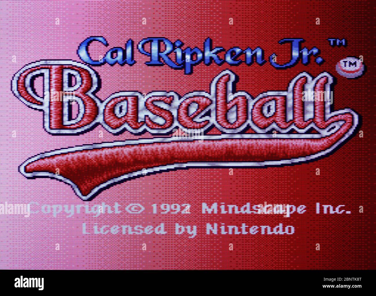 Cal Ripken Jr. Baseball - SNES Super Nintendo  - Editorial use only Stock Photo