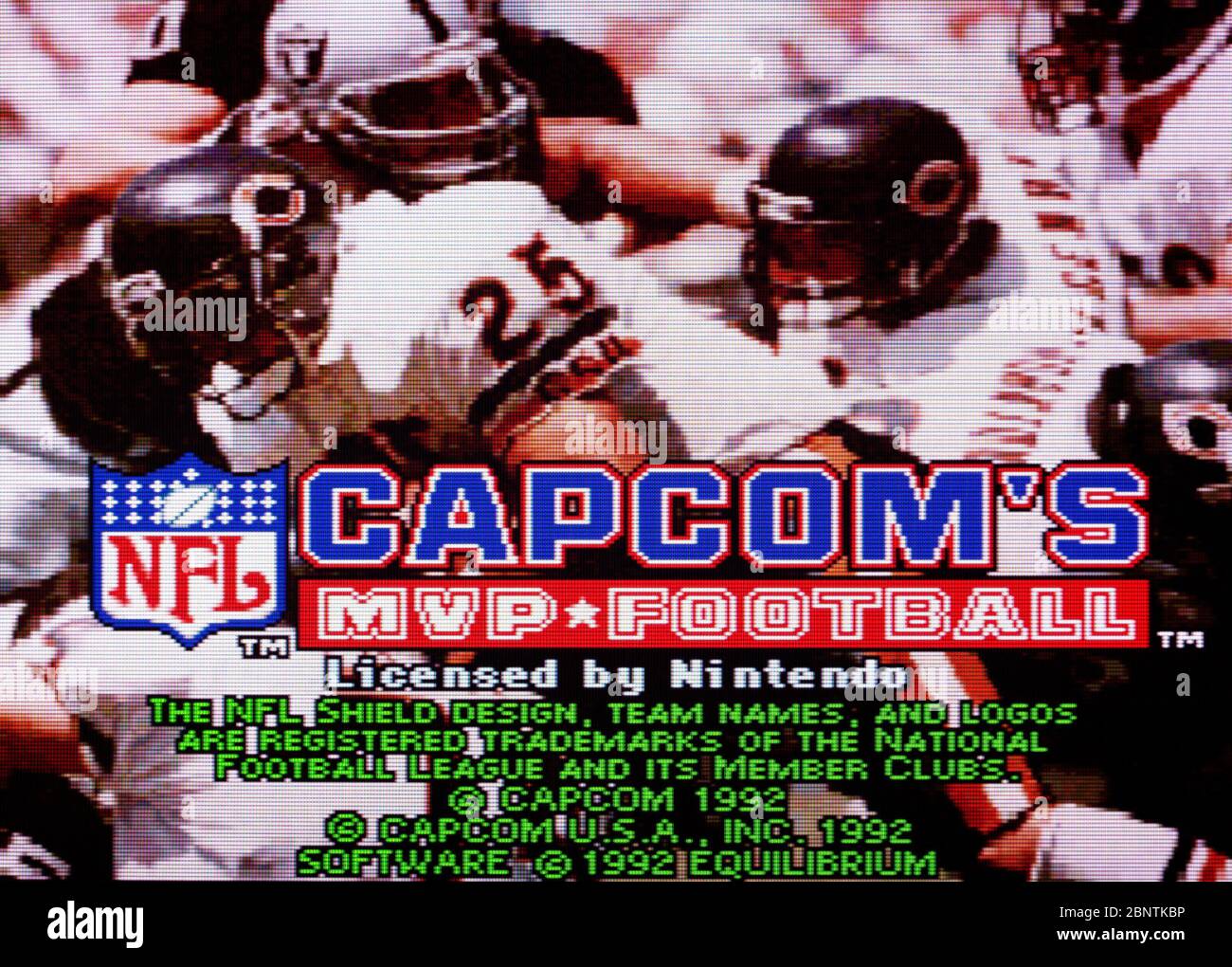 NFL MVP Football SNES Super Nintendo Editorial use only