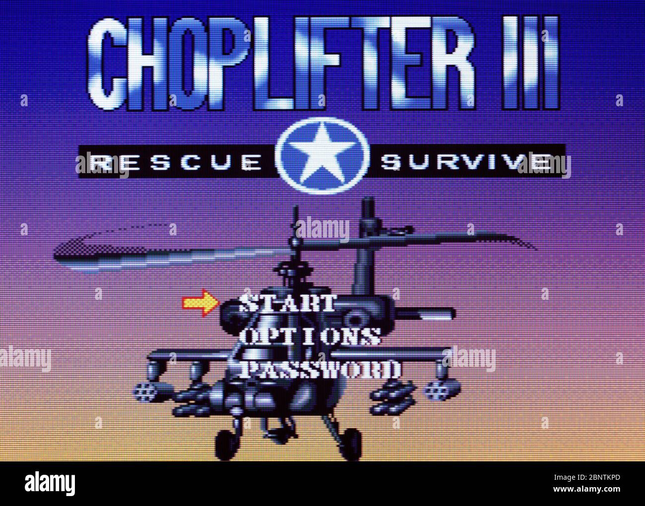 Choplifter III 3 Rescue Survive - SNES Super Nintendo  - Editorial use only Stock Photo