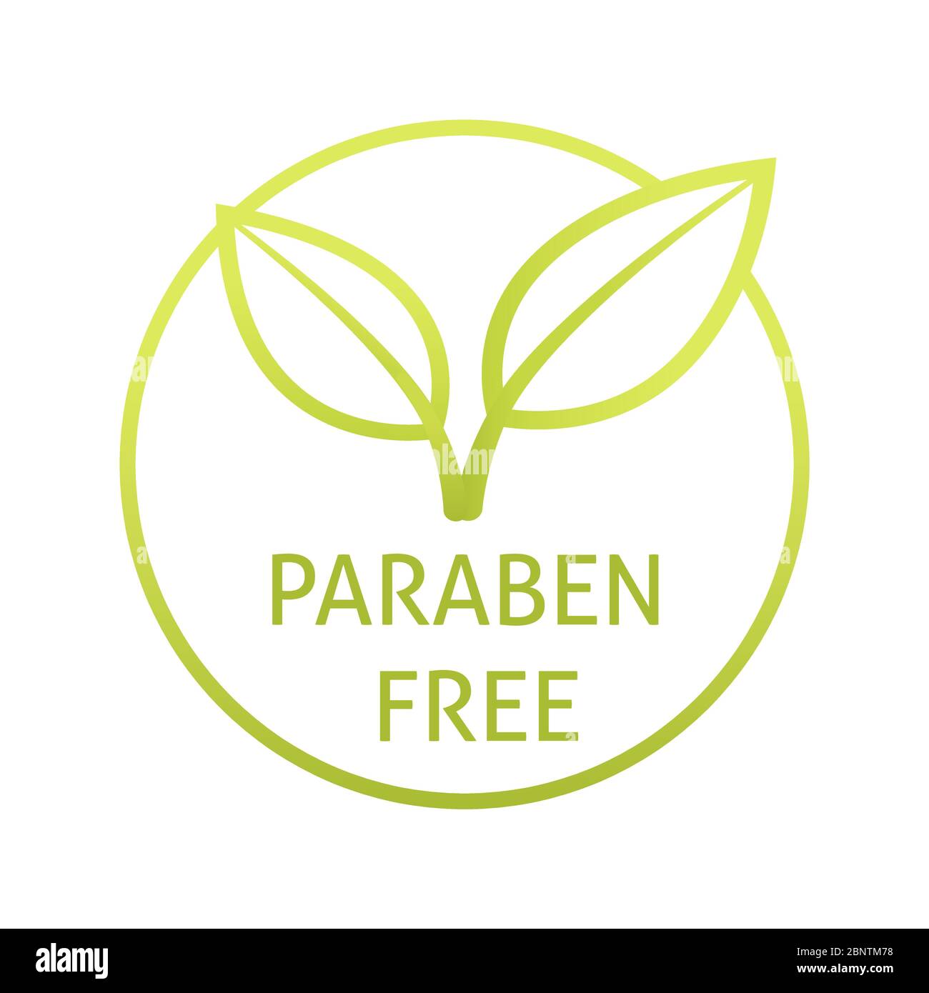 Paraben Free Icon. Isolated vector illustration. ESP 10. Stock Vector