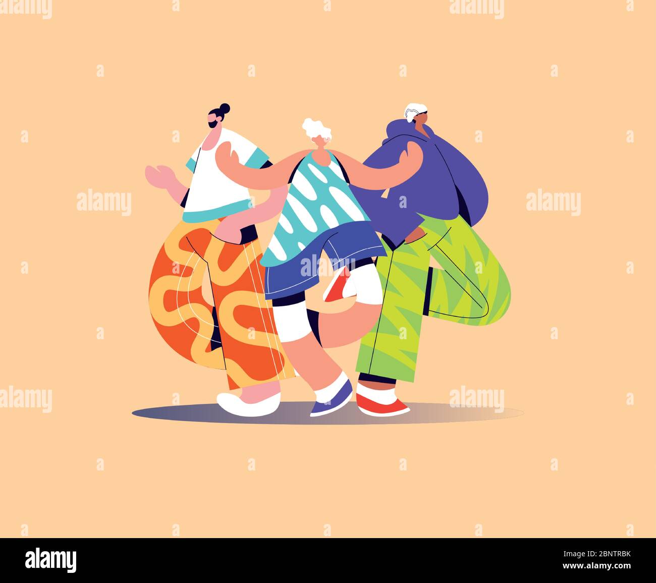 men standing in different poses vector illustration design Stock Vector ...