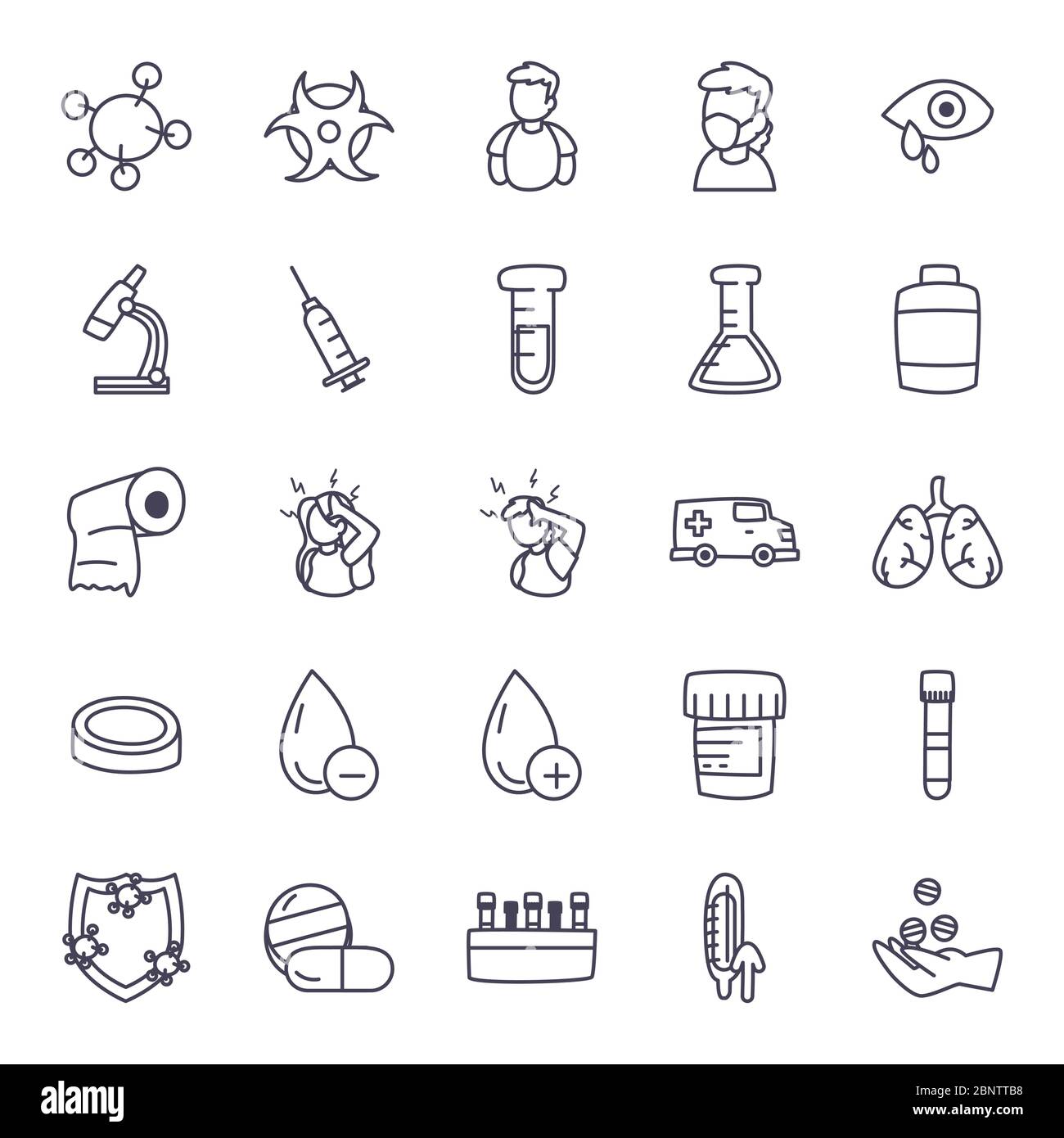line style icon set design of Medical care health and emergency theme ...