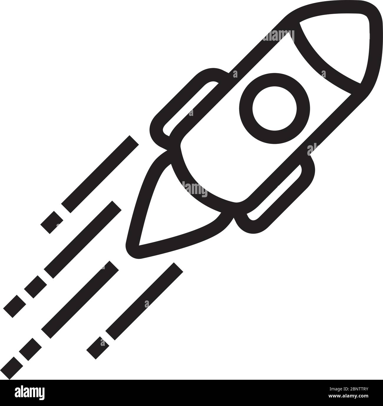 rocket startup flat style icon Stock Vector Image & Art - Alamy